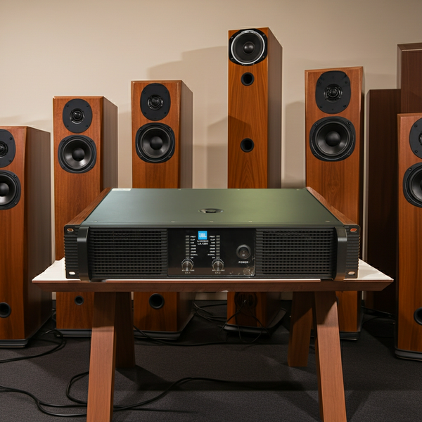 Cục đẩy 2 kênh LA1200 (công suất 1200W, 2 kênh, nguồn xuyến)