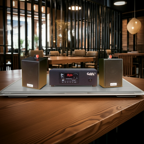 THANH LÝ dàn âm thanh quán [Amply 60w + 2 loa 12w Goldsound] - BH 6 tháng