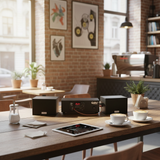 HÀNG TRƯNG BÀY: dàn âm thanh quán [Amply 60w + 2 loa treo tường 15w Goldsound] - BH 6 tháng