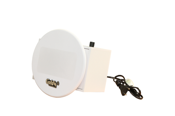 Loa âm trần không dây VAT30 UHF Goldsound (số lượng 01 loa), công suất 30w, loa bass 3 inch, kích thước rộng 19.5 cm, cao 12.5 cm, sâu 10.5 cm, chất liệu thùng gỗ 100%, bảo hành dài hạn 5 năm.