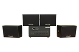 Dàn loa sân vườn: Amply A384PU-2K Goldsound 380w + 4 loa treo tường ngoài trời V102NT Goldsound - 17w, loa được thiết kế riêng cho quán, bật lớn không tạp âm, không bao gồm công lắp đặt, bảo hành 12 tháng