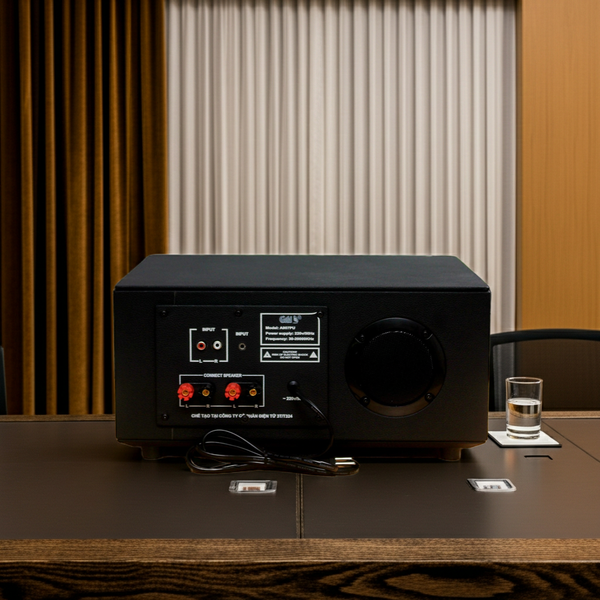 Amply cho quán A907PU_TH - 2K: 2 phân vùng đầu ra (900w, đủ kết nối Bluetooth, RCA, AV, USB) chuyên dụng cho quán cafe, nhà hàng, spa...