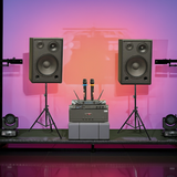 Dàn loa Karaoke gia đình, sân khấu S255 (2 loa Full Bass 30 + 1 cục đẩy 1200w + vang V1 + 2 micro không dây M1) - Hàng trưng bày đồng giá cuối năm