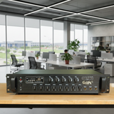 Amply A1000F: âm ly phóng thanh (công suất 1000w, 5 vùng, bluetooth, USB, SD Card, AUX)