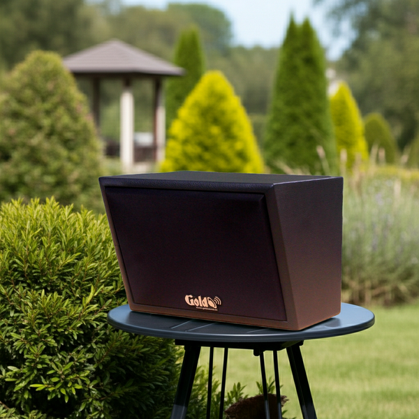 Loa vệ tinh Goldsound V40NT-PU TH (ngoài trời)(số lượng 01 loa), công suất 40w, loa bass 4 inch, kích thước rộng 25 cm, cao 17 cm, sâu 19 cm, phủ da PVC cao cấp, bảo hành 12 tháng.