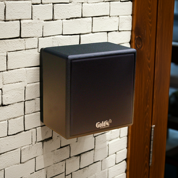 Loa Goldsound vệ tinh treo tường V23TH (số lượng 01 loa), công suất 23w, loa bass 4 inch, treble 2 inch, kích thước rộng 22 cm, cao 22 cm, sâu 14 cm, bảo hành dài hạn 5 năm.