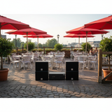 Dàn loa sân vườn: Amply A384-4K Goldsound 4 vùng âm lượng 800w + 4 loa Goldsound ngoài trời V130NT 130w, Amply 4 - 6 vùng âm lượng, loa được thiết kế riêng cho quán, bật lớn không tạp âm, miễn phí công lắp đặt, bảo hành 12 tháng