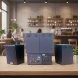 Loa treo tường, phát nhạc nền thông báo: Amply A904 + 04 loa V40