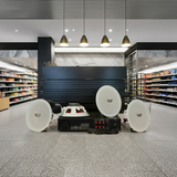 Dàn loa âm trần thông báo, phát nhạc nền tự động: A550F Goldsound 5 vùng âm lượng 550w + 4 loa âm trần VAT27, loa được thiết kế riêng cho quán, bật lớn không tạp âm, miễn phí công lắp đặt, bảo hành dài hạn 12 tháng