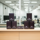 Dàn loa không dây treo tường: 01 amply A57-SG Goldsound + 6 loa không dây Goldsound V57-SG 57w