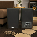 Loa bluetooth HIFI GS51 Pro 5 - đúng chuẩn HIFI, công suất 120w, Bass 4 inch, treble 2 inch, bluetooth 5.0, cổng rca, khe usb, thiết kế loa thùng gỗ cao 31.5 cm, rộng 17.5 cm, sâu 24 cm.