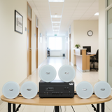 Dàn loa âm trần thông báo, phát nhạc nền tự động: A907PU-2K Goldsound 2 vùng âm lượng 900w + 6 loa âm trần VAT14, loa được thiết kế riêng cho quán, bật lớn không tạp âm, miễn phí công lắp đặt, bảo hành dài hạn 12 tháng