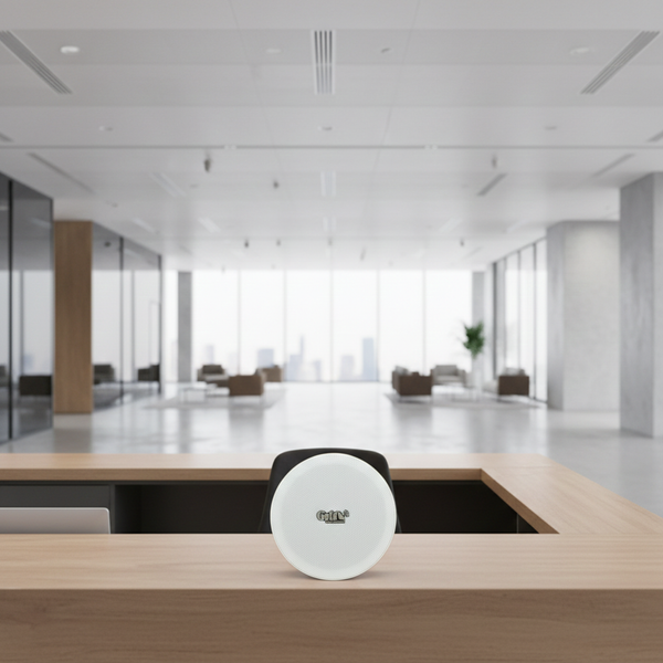 Dàn loa âm trần thông báo, phát nhạc nền tự động: A384PU-2K Goldsound 2 vùng âm lượng 380w + 6 loa âm trần VAT14, loa được thiết kế riêng cho quán, bật lớn không tạp âm, miễn phí công lắp đặt, bảo hành dài hạn 12 tháng