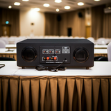 Cục đẩy công suất A958PU-2K Goldsound (công suất 2000w, 2 phân vùng đầu ra, đủ kết nối Bluetooth, RCA, AV, USB)