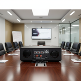 Cục đẩy công suất A958PU-2K Goldsound (công suất 2000w, 2 phân vùng đầu ra, đủ kết nối Bluetooth, RCA, AV, USB)