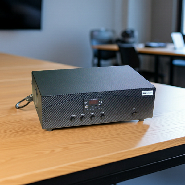 Amply cho quán: A918_SG Goldsound (2 phân vùng đầu ra, 1200w, đủ kết nối Bluetooth, RCA, AV, USB)