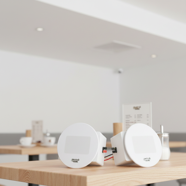 Dàn loa âm trần thông báo, phát nhạc nền tự động: A154PU Goldsound 150w + 4 loa âm trần Goldsound VAT38 - 38w, loa được thiết kế riêng cho quán, bật lớn không tạp âm, miễn phí công lắp đặt, bảo hành dài hạn 5 năm.