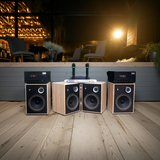 Dàn loa Acoustic: 2 Amply A907 + 4 V231 + 1 vang + 2 Micro