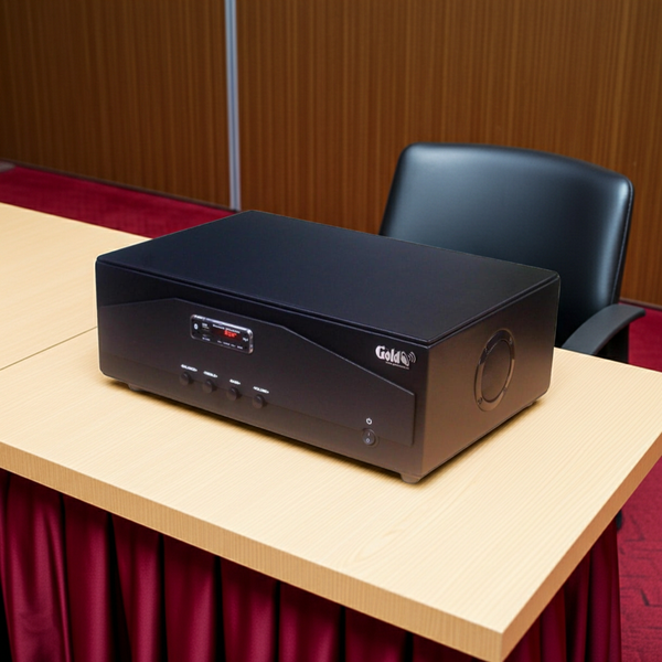 Cục đẩy công suất A938PU-2K Goldsound (1500w, 2 phân vùng đầu ra, đủ kết nối Bluetooth, RCA, AV, USB)