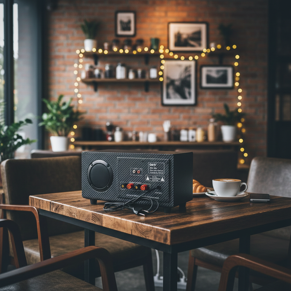 Amply tổng A384_TH Goldsound 2 phân vùng đầu ra (380w, đủ kết nối Bluetooth, RCA, AV, USB)