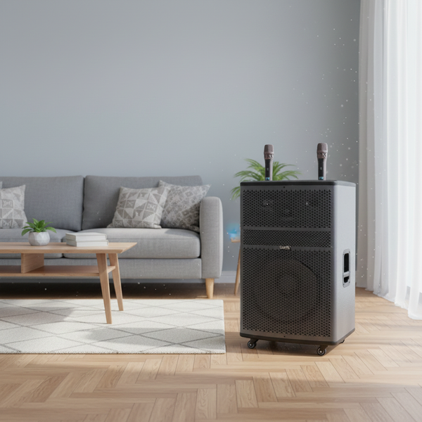 Loa kéo D570 Goldsound (Bass 40cm, 750w, kèm 2 Micro, pin 3-4H)