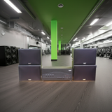 Dàn loa treo tường: Amply A917PU-4K Goldsound 4 vùng âm lượng 1500w + 4 loa Goldsound V130PU, Amply 4 - 6 vùng âm lượng, loa được thiết kế riêng cho quán, bật lớn không tạp âm, miễn phí công lắp đặt, bảo hành dài hạn 5 năm.