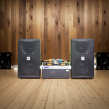 Dàn Karaoke Acoustic: 1 Amply A918 + 2 V238 + 1 vang + 2 Micro - Hàng trưng bày đồng giá cuối năm