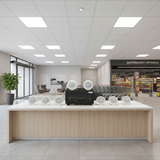 Dàn loa âm trần thông báo, phát nhạc nền tự động: A156PU Goldsound 200w + 6 loa âm trần VAT8, loa được thiết kế riêng cho quán, bật lớn không tạp âm, miễn phí công lắp đặt, bảo hành dài hạn 12 tháng