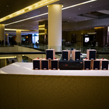 Loa thông báo phát nhạc nền tự động Gold4cafe 10.0 màu vân gỗ(amply + 10 loa), Amply 1200w - 2 vùng âm lượng, loa được thiết kế riêng cho quán, bật lớn không tạp âm, bảo hành dài hạn 5 năm.