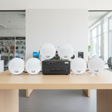 [Diện tích 100m2 + 2 Kênh] Loa thông báo, loa phát nhạc nền tự động Gold4cafe SG 6.0 (01 amply + 06 loa âm trần), , Amply 2 vùng âm lượng, loa được thiết kế riêng cho quán, bật lớn không tạp âm, bảo hành dài hạn 5 năm.