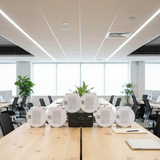 Dàn loa âm trần: A907 Goldsound 2 vùng âm lượng 900w + 6 loa âm trần Goldsound VAT28 28w, loa được thiết kế riêng cho quán, bật lớn không tạp âm, miễn phí công lắp đặt, bảo hành dài hạn 5 năm