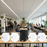 Dàn loa âm trần: 1 AMT384 + 4 VAT28, loa được thiết kế riêng cho quán, bật lớn không tạp âm, miễn phí công lắp đặt, bảo hành dài hạn 5 năm.