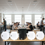 Dàn loa âm trần: 1 AMT384 + 4 VAT28, loa được thiết kế riêng cho quán, bật lớn không tạp âm, miễn phí công lắp đặt, bảo hành dài hạn 5 năm.