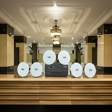 Dàn loa âm trần thông báo, phát nhạc nền tự động: A384PU-2K Goldsound 2 vùng âm lượng 380w + 6 loa âm trần VAT14, loa được thiết kế riêng cho quán, bật lớn không tạp âm, miễn phí công lắp đặt, bảo hành dài hạn 12 tháng