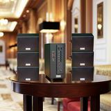 HÀNG TRƯNG BÀY: dàn âm thanh quán [Amply 380w + 6 loa treo tường 15w Goldsound] - BH 6 tháng