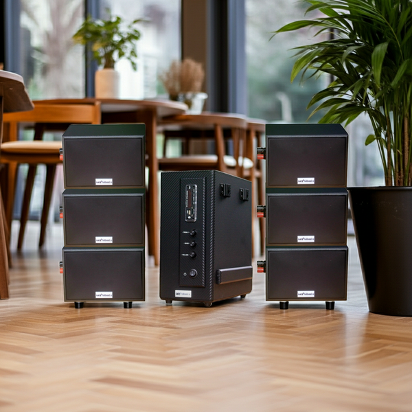 THANH LÝ dàn âm thanh quán [Amply 150w + 6 loa 15w Goldsound] - BH 6 tháng