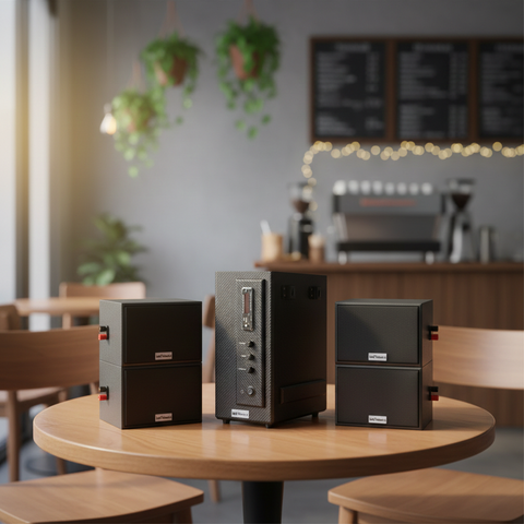 THANH LÝ dàn âm thanh quán [Amply 150w + 4 loa 15w Goldsound] - BH 6 tháng