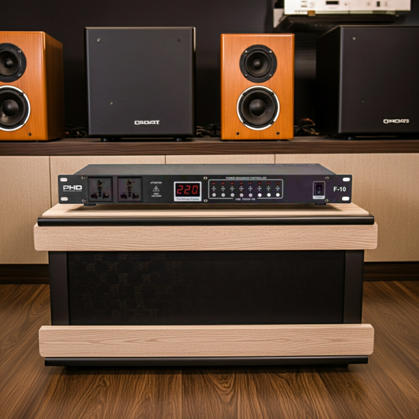 Quản Lý Nguồn điện 8 cổng ra (Power Sequencer 8 port): Bảo vệ điện áp đầu vào, bảo vệ điện áp đầu ra, màn hình hiển thị điện áp