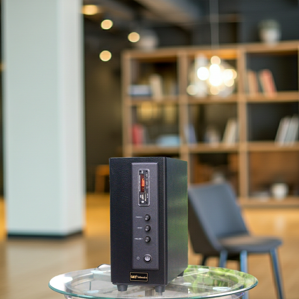 Amply A155 Bluetooth Goldsound (150w, đủ kết nối Bluetooth, RCA, AV, USB)
