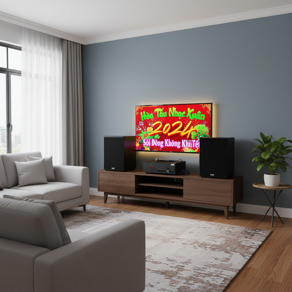 Dàn loa karaoke gia đình M230 Pro 1 (01 amply 1200w + 02 loa 200w + 02 Micro dây)