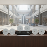 Dàn loa âm trần thông báo, phát nhạc nền tự động: A550F Goldsound 2 vùng âm lượng 550w + 6 loa âm trần VAT14, loa được thiết kế riêng cho quán, bật lớn không tạp âm, miễn phí công lắp đặt, bảo hành dài hạn 12 tháng