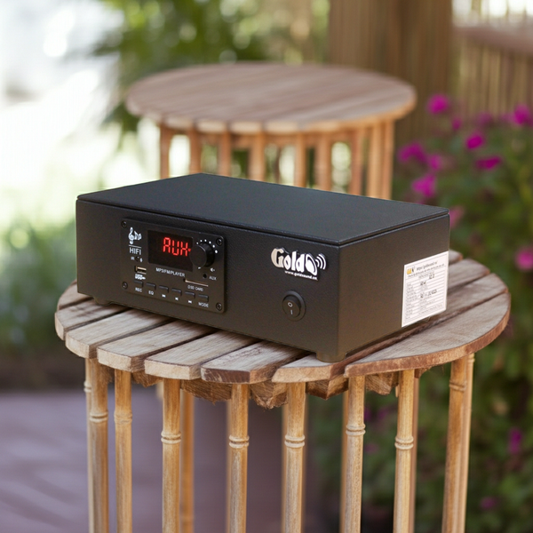 Amply A2.0 60w, Amply được thiết kế riêng cho quán, bật lớn không tạp âm, bảo hành dài hạn 5 năm.