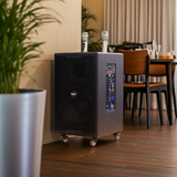 Loa kéo D750 Goldsound (Bass 30cm, kèm 2 Micro, pin sạc) chơi tốt ở mọi không gian: Gia đình, quán cafe, cửa hàng, khu vui chơi, lớp học, trung tâm đào tạo, các buổi dã ngoại, party, những buổi biểu diễn đường phố