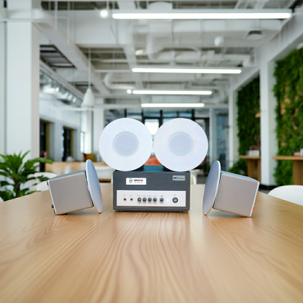 Loa âm trần thông báo, phát nhạc nền tự động: (Từ 40-90m2) (Amply A400+ 4c VAT25)