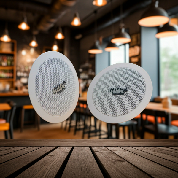 Loa âm trần VAT101 Goldsound (Số lượng 01 loa), công suất thực 15w, Bass 10 cm, thiết kế hình tròn, hoàn toàn màu trắng, sang trọng, độ thẩm mỹ cao