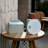 Loa âm trần thông báo, phát nhạc nền tự động: A384-6K Goldsound 6 vùng âm lượng 1200w + 6 loa âm trần Goldsound VAT28, Amply 4 - 6 vùng âm lượng, loa được thiết kế riêng cho quán, bật lớn không tạp âm, miễn phí công lắp đặt, bảo hành dài hạn 5 năm.