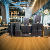 Loa treo tường, phát nhạc nền thông báo: Amply A905 + 12 V40C