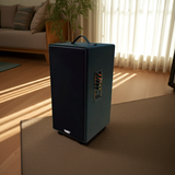 Loa Bluetooth D165PU Goldsound + 1 micro dây: công suất 165w, bass 20 cm, treble 10 cm, bluetooth 5.0, cổng cắm Micro, cổng rca, khe usb, thiết kế loa thùng gỗ cao 57 cm, rộng 28 cm, sâu 30 cm. Bảo hành 12 tháng