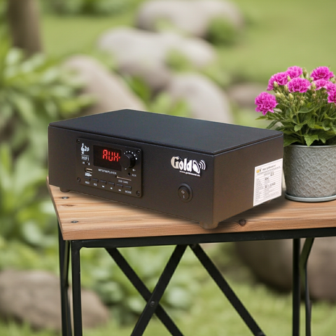 Amply A2.0 60w, Amply được thiết kế riêng cho quán, bật lớn không tạp âm, bảo hành dài hạn 5 năm.