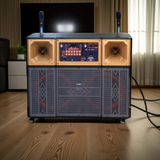 Loa kéo D2000 Goldsound (2 Bass 40cm, 2000w, kèm 2 Micro, pin 6-8H)